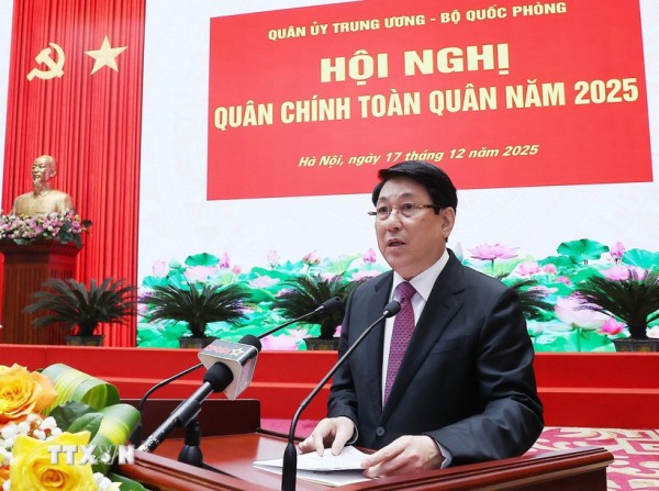 Chủ tịch nước dự Hội nghị Quân chính toàn quân năm 2025